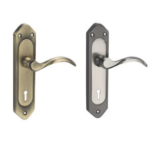 IMH 303 – Antique Brass & Silver Iron Mortise Handle